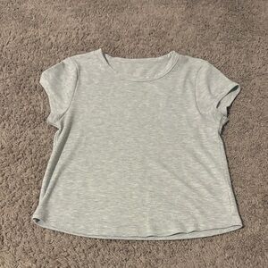 American Eagle Outfitters Light Gray Short Sleeve Tee